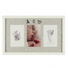 Bambino MDF Photo Frame Hand/Foot Print & Ink Pad